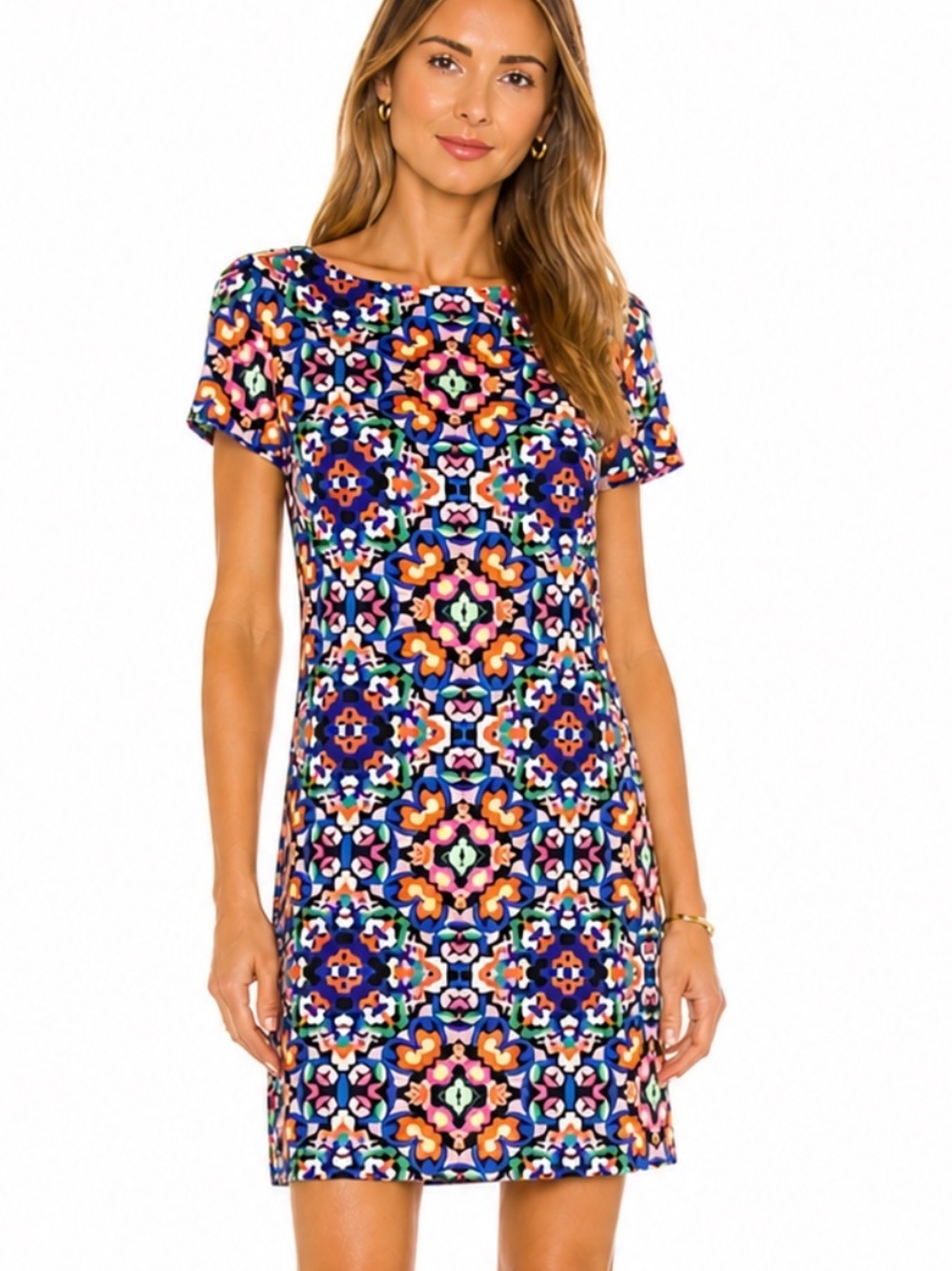 Yumi Kim 100% Silk Abstract Floral Mini Shift Dress Size XS - Picture 11 of 11